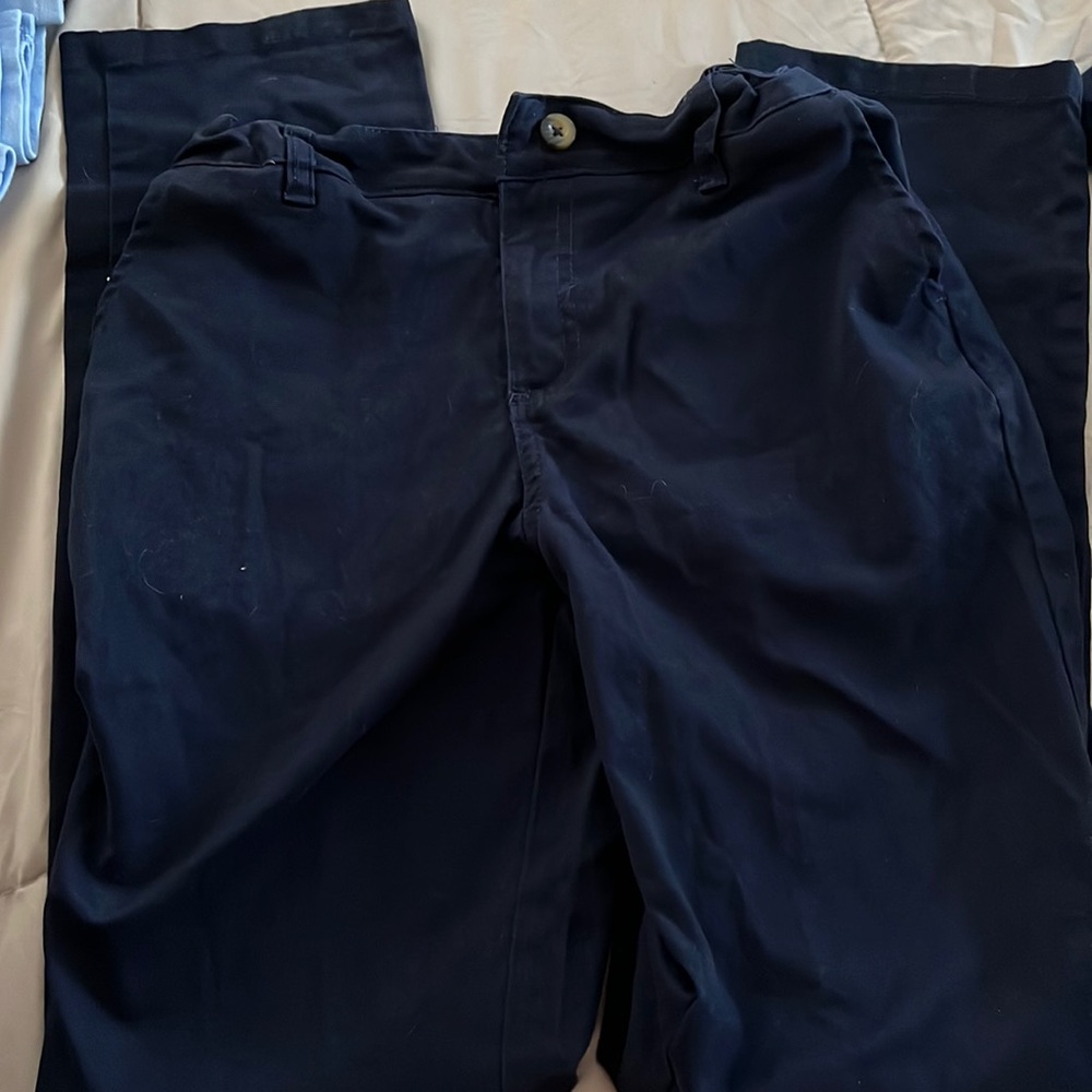 Girls Straight Flat Front Uniform Pant